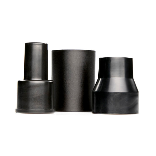 CRAFTSMAN Kit de accesorio para aspiradora de grado industrial - Conector de manguera para aspiradora - 3 piezas - Negro - Plástico
