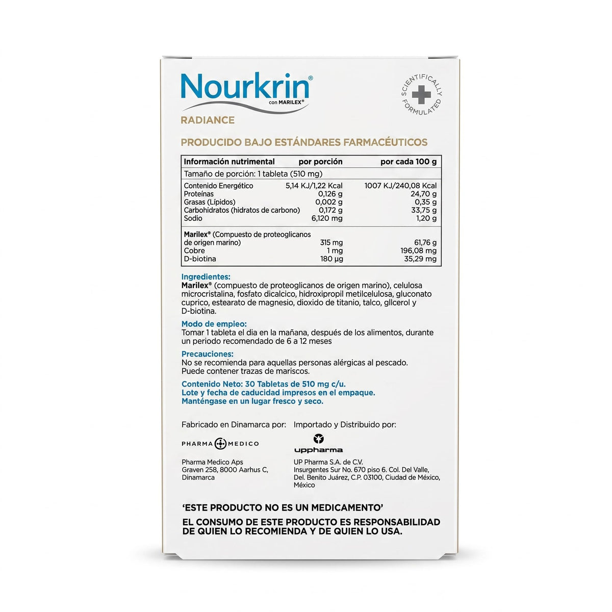 Tratamiento Nourkrin Radiance para Canas y Pérdida de Cabello Unisex 2 Piezas