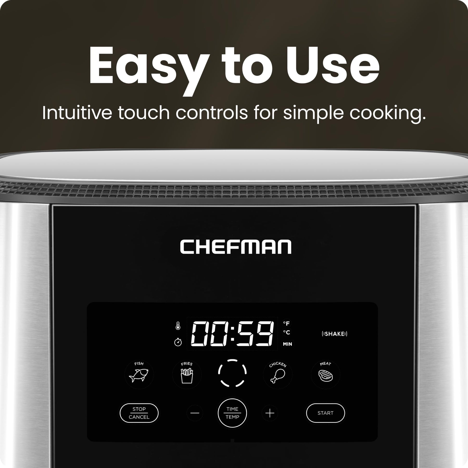 Chefman Freidora de Aire Digital de 7.5 Litros | Fríe sin Aceite | TurboFry | Libre de BPA