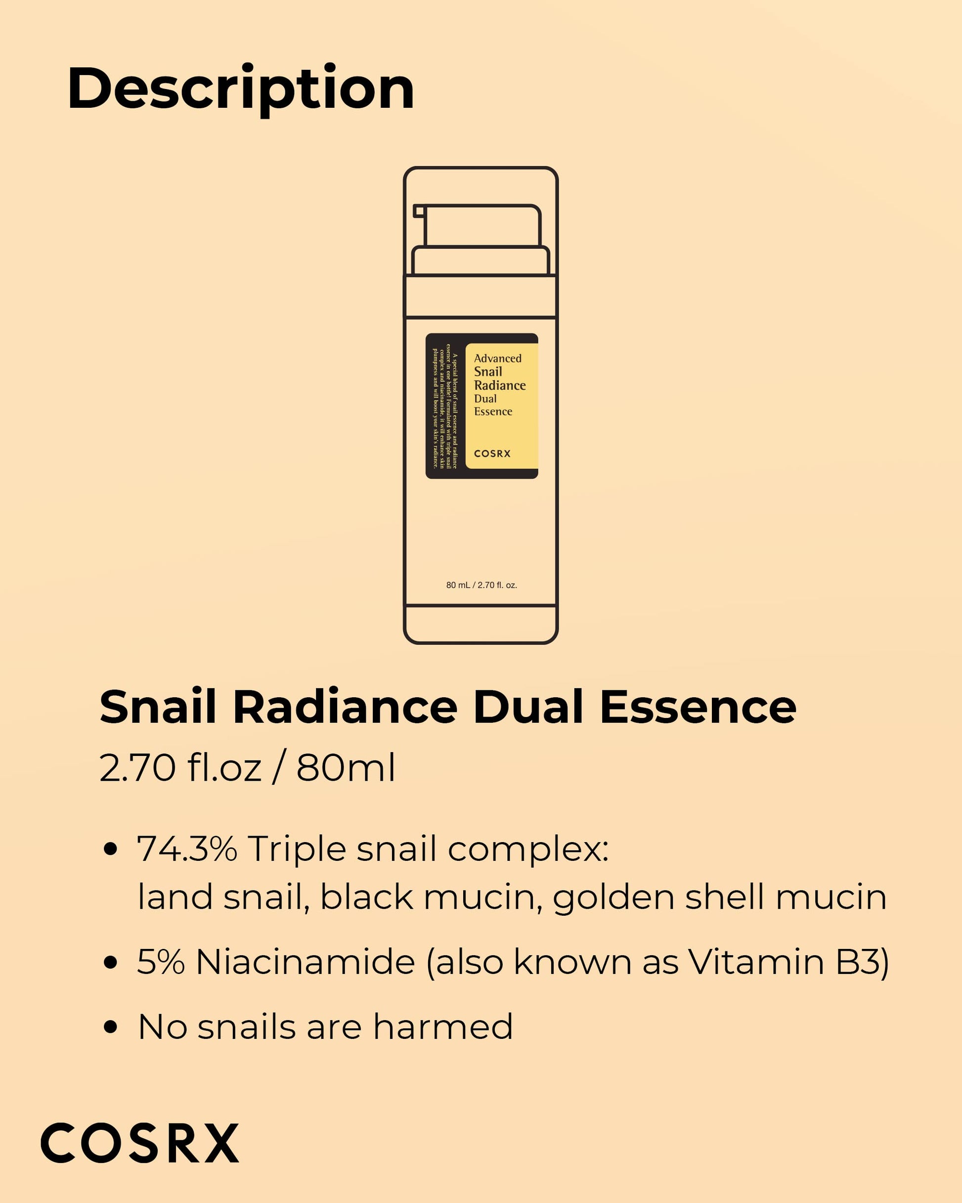 Cosrx Advanced Snail Radiance Dual Essence - 2.7 oz for Youthful and Glowing Skin