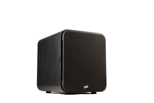 Polk Audio Signature Elite ES8 Subwoofer (Negro), woofer de 8 Pulgadas de Largo Alcance con Cono de polímero Relleno Mineral, Amplificador de Clase D de 100 W, subwoofer de Inicio de Disparo Frontal,