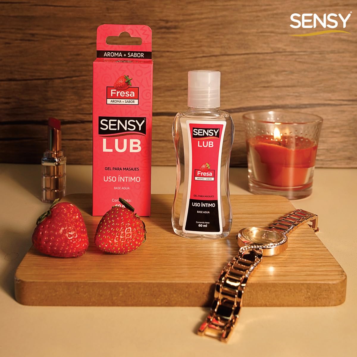 Gel Lubricante Íntimo Sensylub Fresa Base Agua Pack de 3