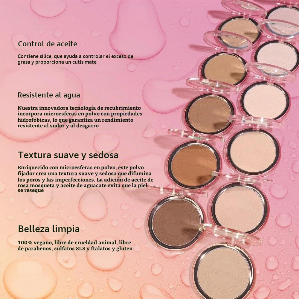 Polvo fijador impermeable Soft Focus 350 Moira Cosmetics