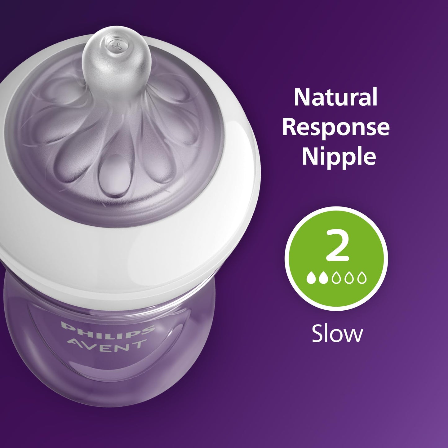 Philips Avent Avent - Paquete de 3 biberones Natural Baby Bistec con Tetina Natural Response, Transparente, 120 ml (4 oz)