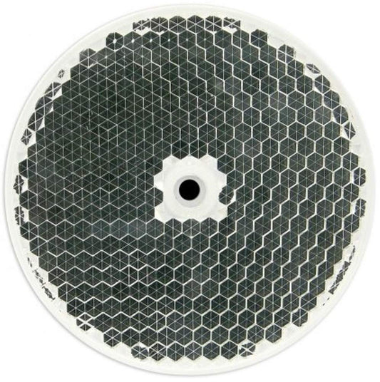 SECO-LARM E-931ACC-RC1Q Round Reflector for Photoelectric Beam Sensors, 3" diameter for improved reflection of IR beam, Screws directly into reflector hood