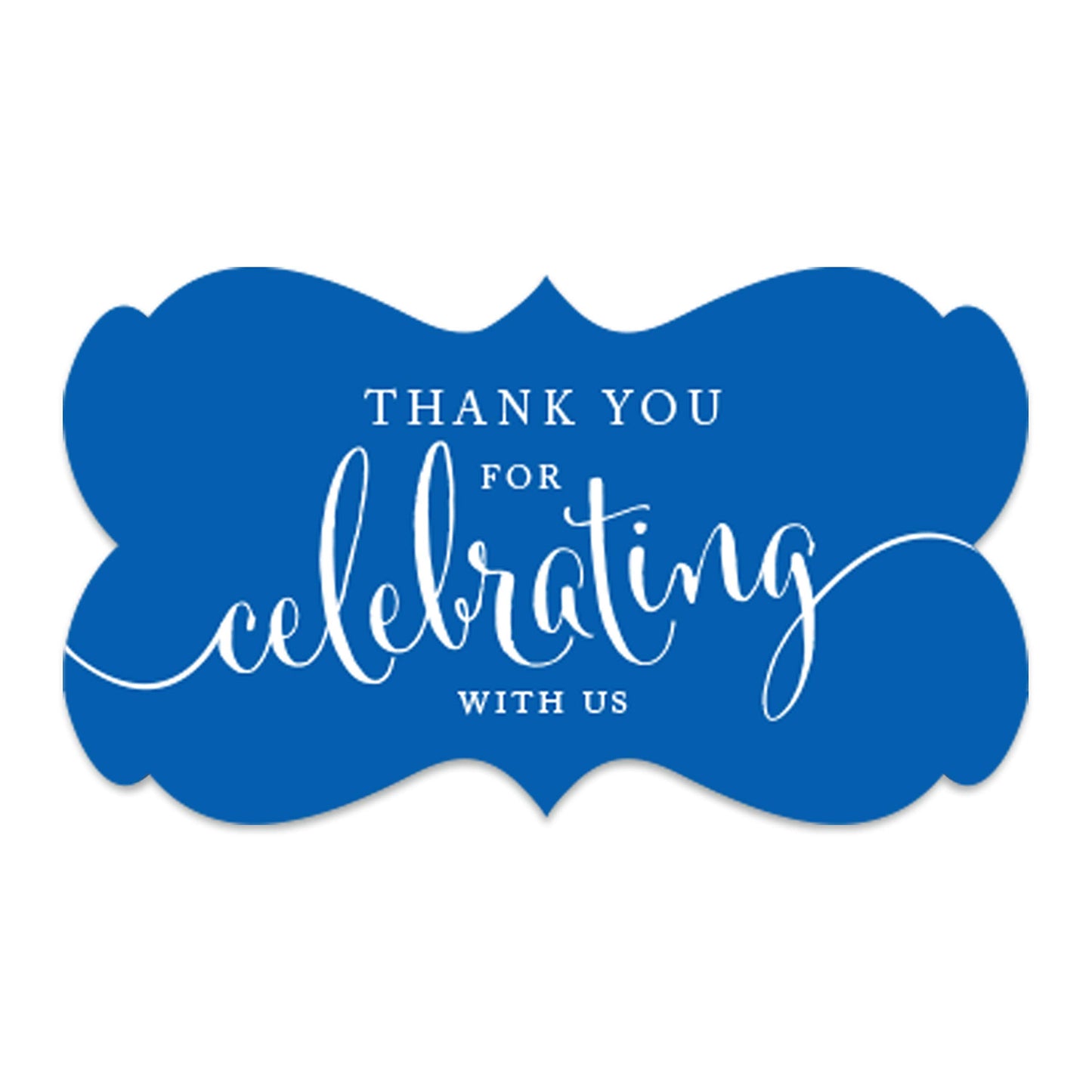 Andaz Press Etiqueta para sobre , Thank You for Celebrating Azul Real, 1, 36.00