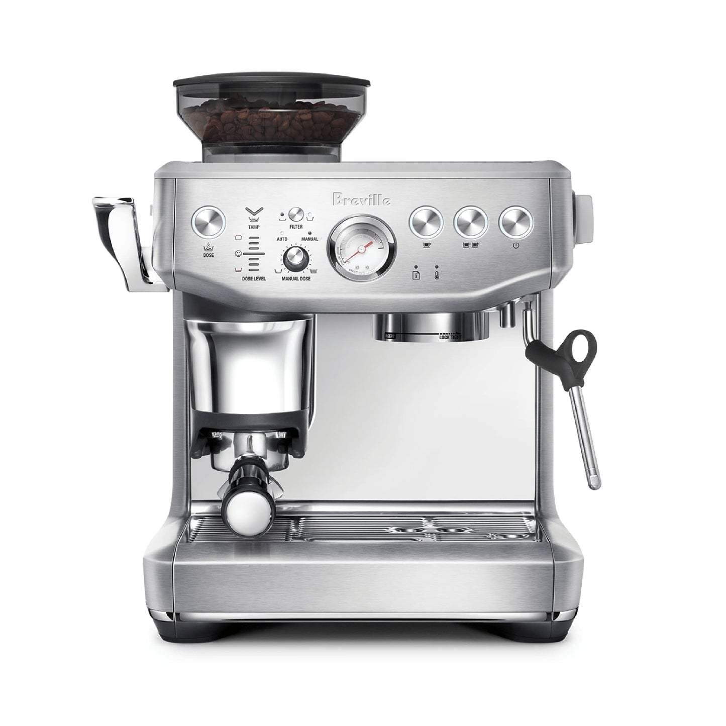 Breville - The Barista Express Impress, BES876BSS1BNA1, acero inoxidable cepillado