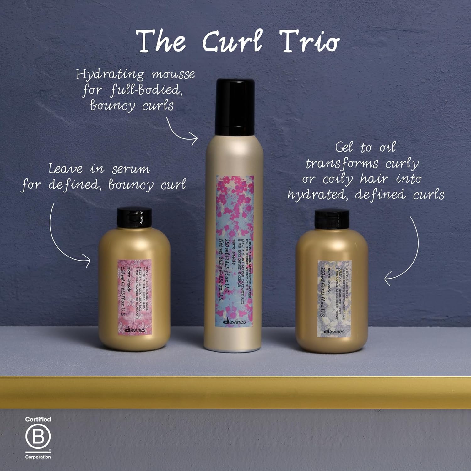 Davines This is a Curl Mousse hidratante, 8.45 fl. oz.