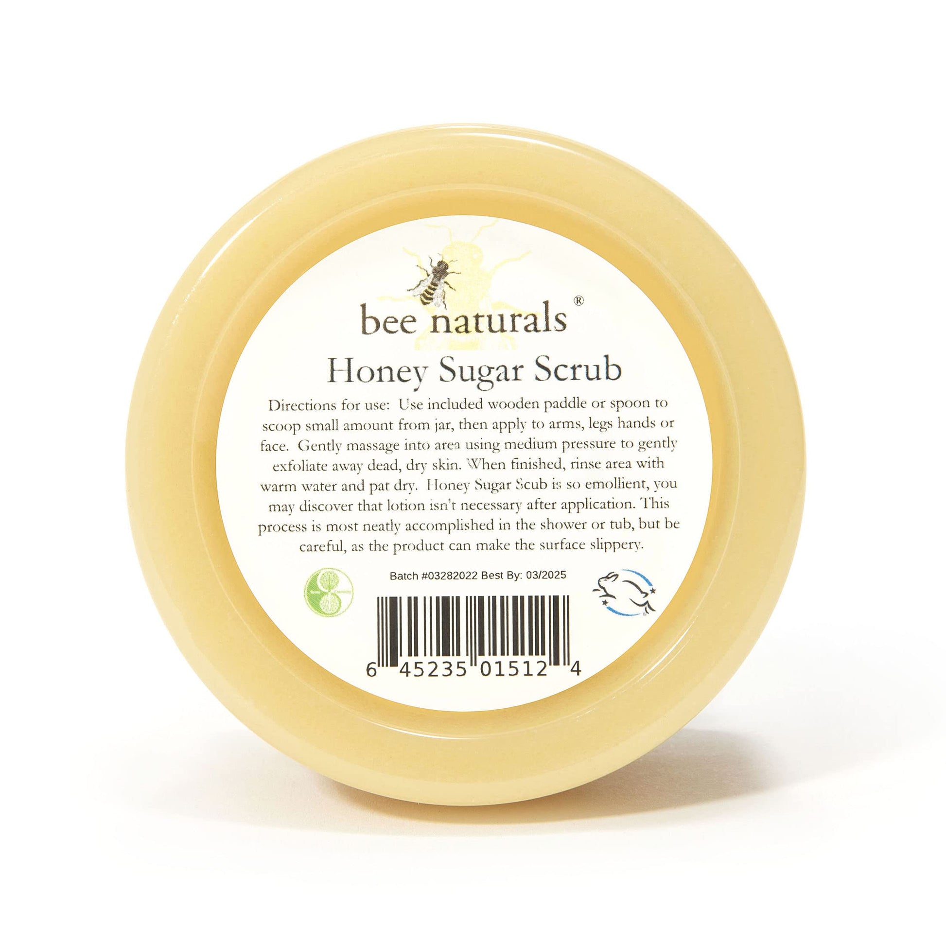 Bee Naturals Best Body Scrub - Natural Honey Sugar Exfoliator for Body, Face and Hands - Brightens, Softens, Cleans and Smoothens Skin - Gently Rejuvenates and Improves Complexion and Skin Health