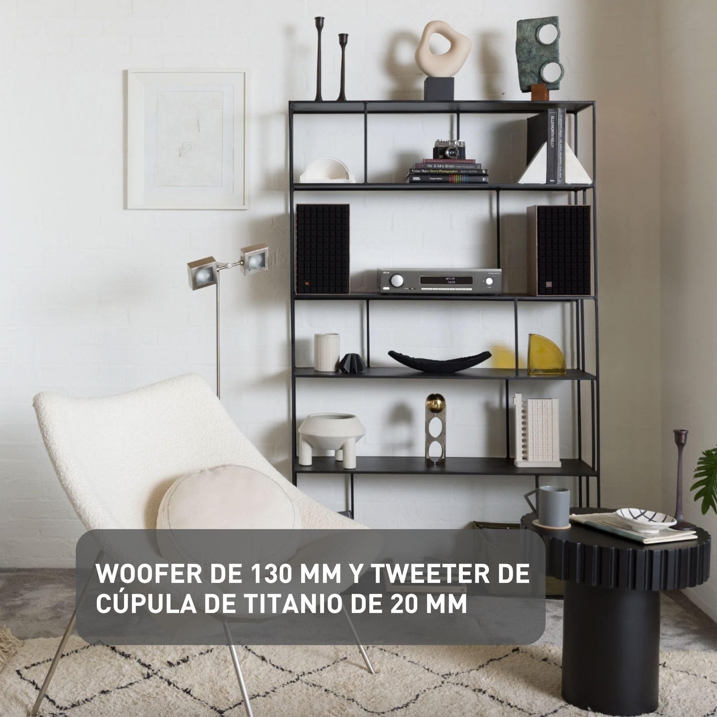 JBL Bafle de repiza 2-Way Bookshelf Loudspeaker de 10 a 75 Watts