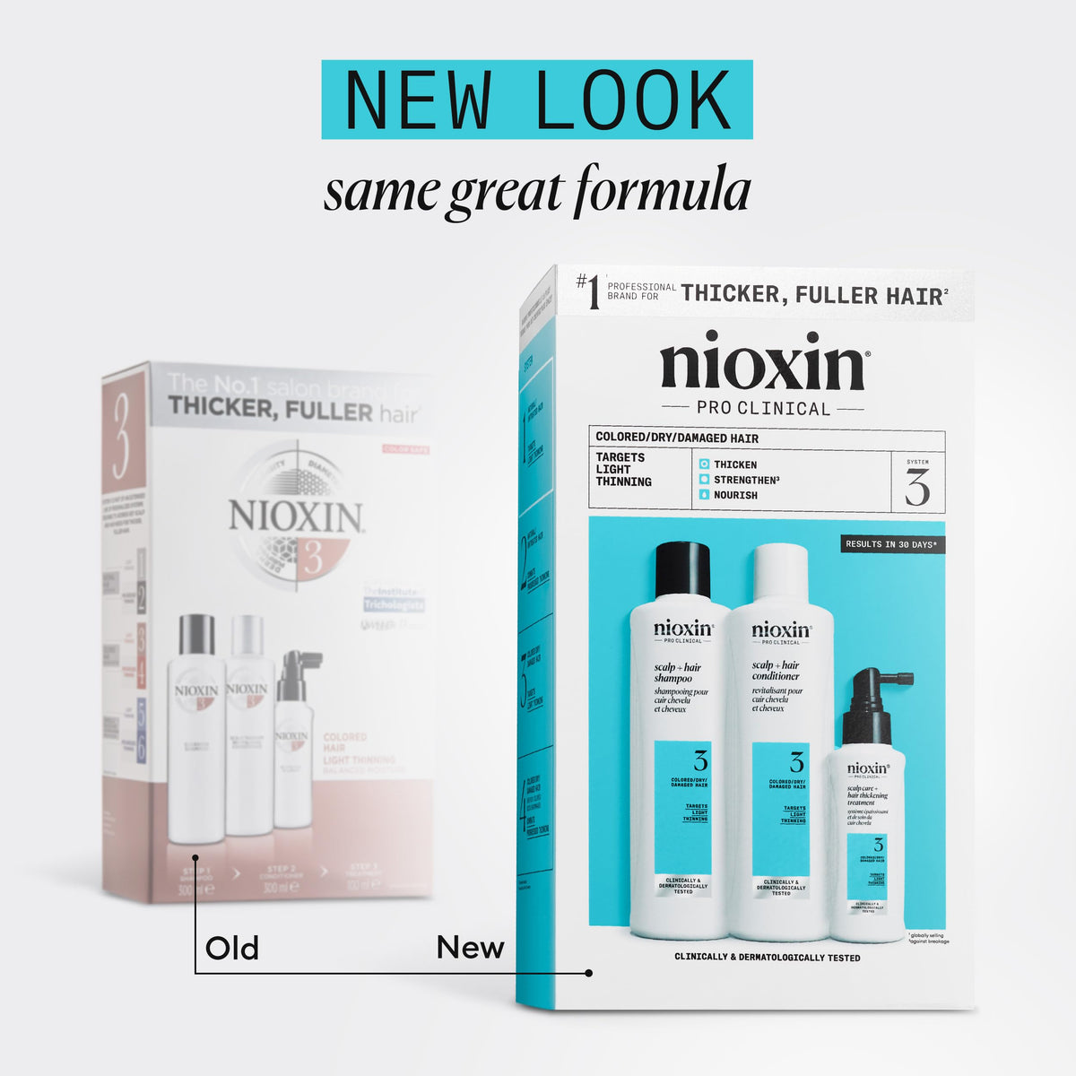 Kit de Cuidado Capilar Nioxin Sistema 3 300ml Unisex