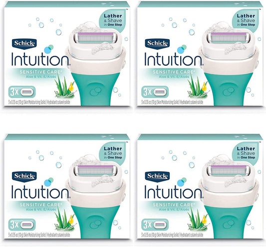 Cuchillas Hidratantes Schick Intuition Sensitive Care Aloe Natural para Mujer
