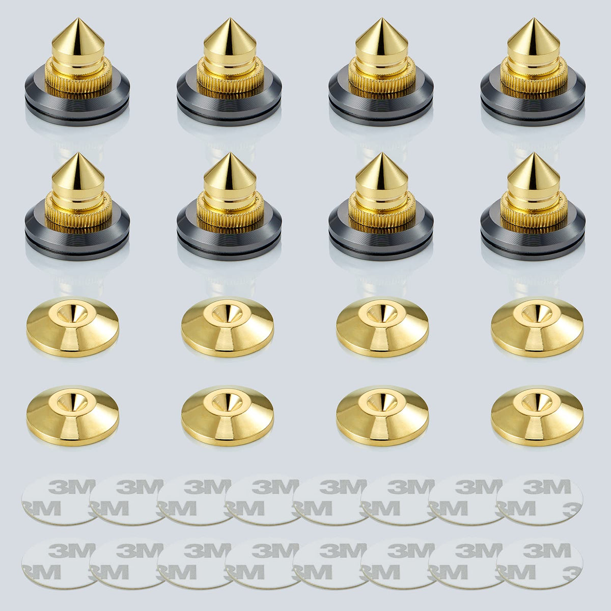 Protectores de Piso Pailvens Ajustables a Prueba de Golpes para Amplificador de Alta Fidelidad y Subwoofer