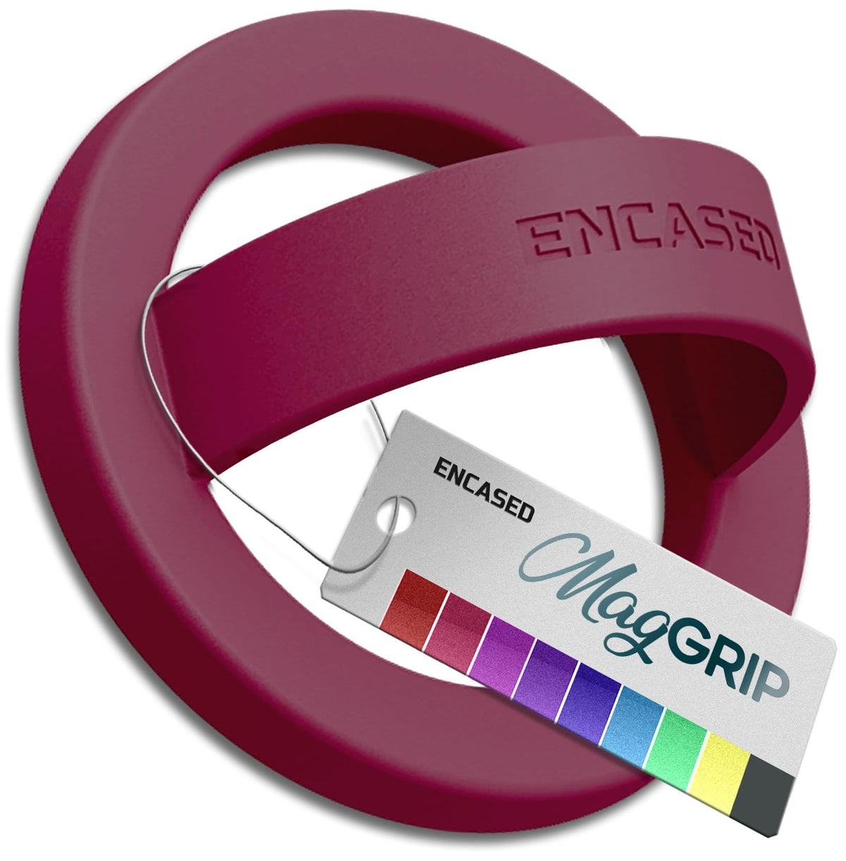 Anillo Magnético de Silicona Encased Rojo Cereza para iPhone MagSafe
