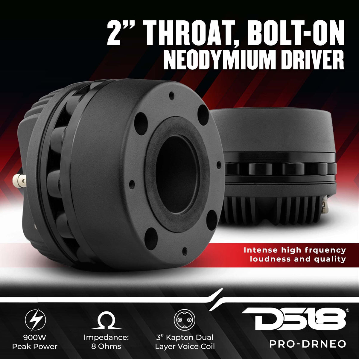 Tweeter Driver de 3 Pulgadas DS18 Neodymium Magnate Kapton Alta Temperatura 2 Capas