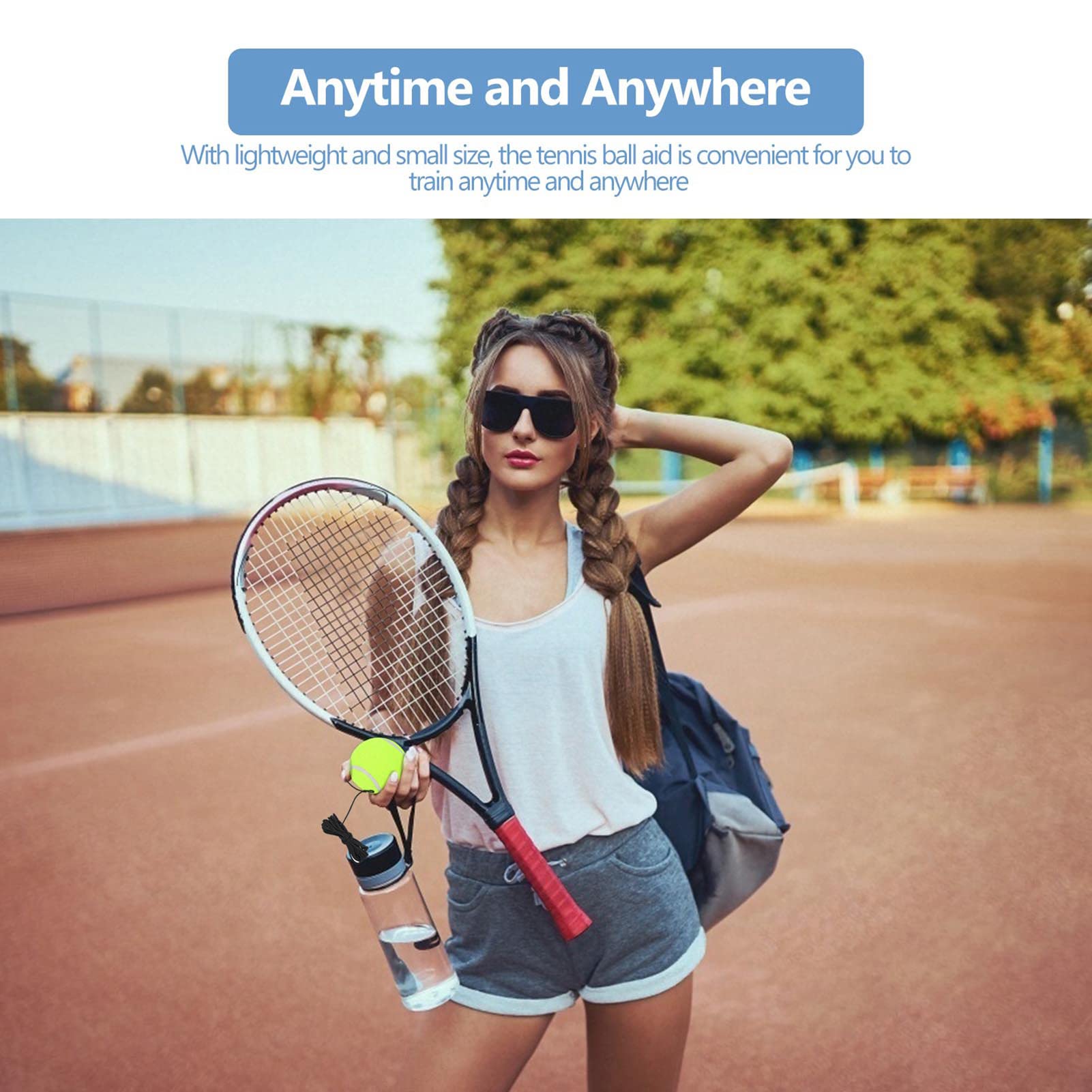 Pelota de Tenis Gernie Multiusos Cuerda de Goma para Entrenamiento Individual