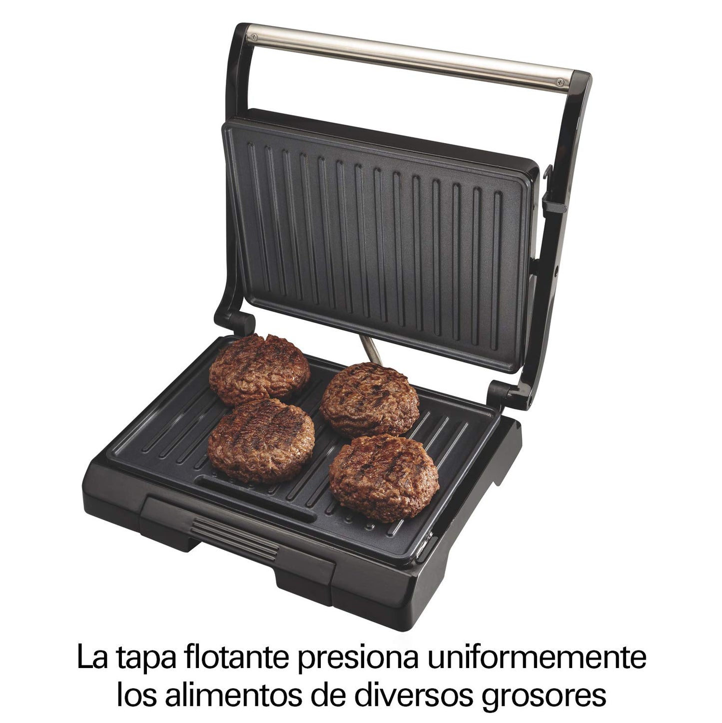 Prensa para Panini y Parrilla Proctor Silex Negra Compacta