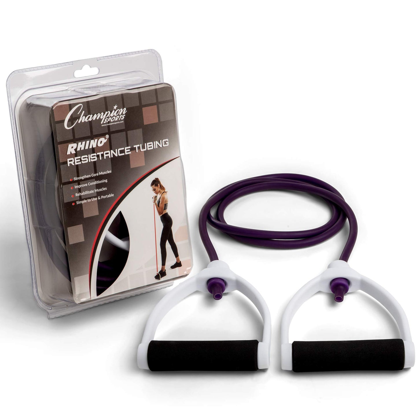 Champion - Bandas Deportivas de Resistencia para Hombres y Mujeres, Banda elástica Duradera para Entrenamiento de Fuerza, Estiramiento, rehabilitación, Equipo de Entrenamiento en casa de Primera