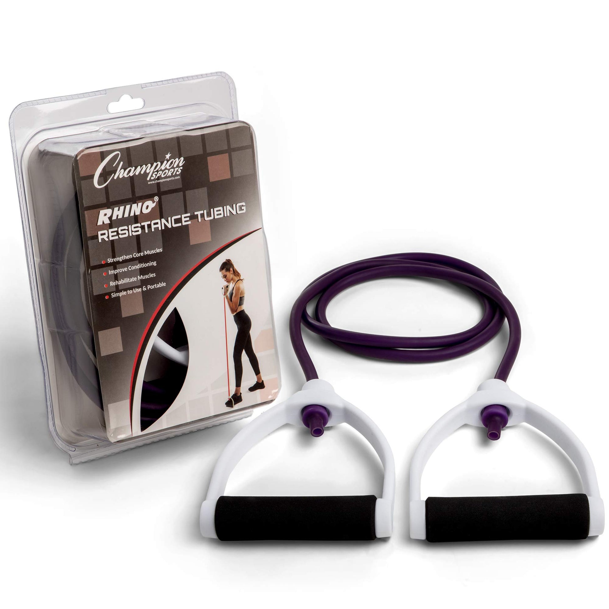 Champion - Bandas Deportivas de Resistencia para Hombres y Mujeres, Banda elástica Duradera para Entrenamiento de Fuerza, Estiramiento, rehabilitación, Equipo de Entrenamiento en casa de Primera