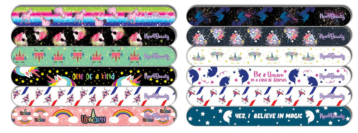 New8Beauty limas para uñas - Unicorn (12-Pack) - Para las niñas adolescentes señoras mamás que trabajan las mujeres, esposa, novia Su