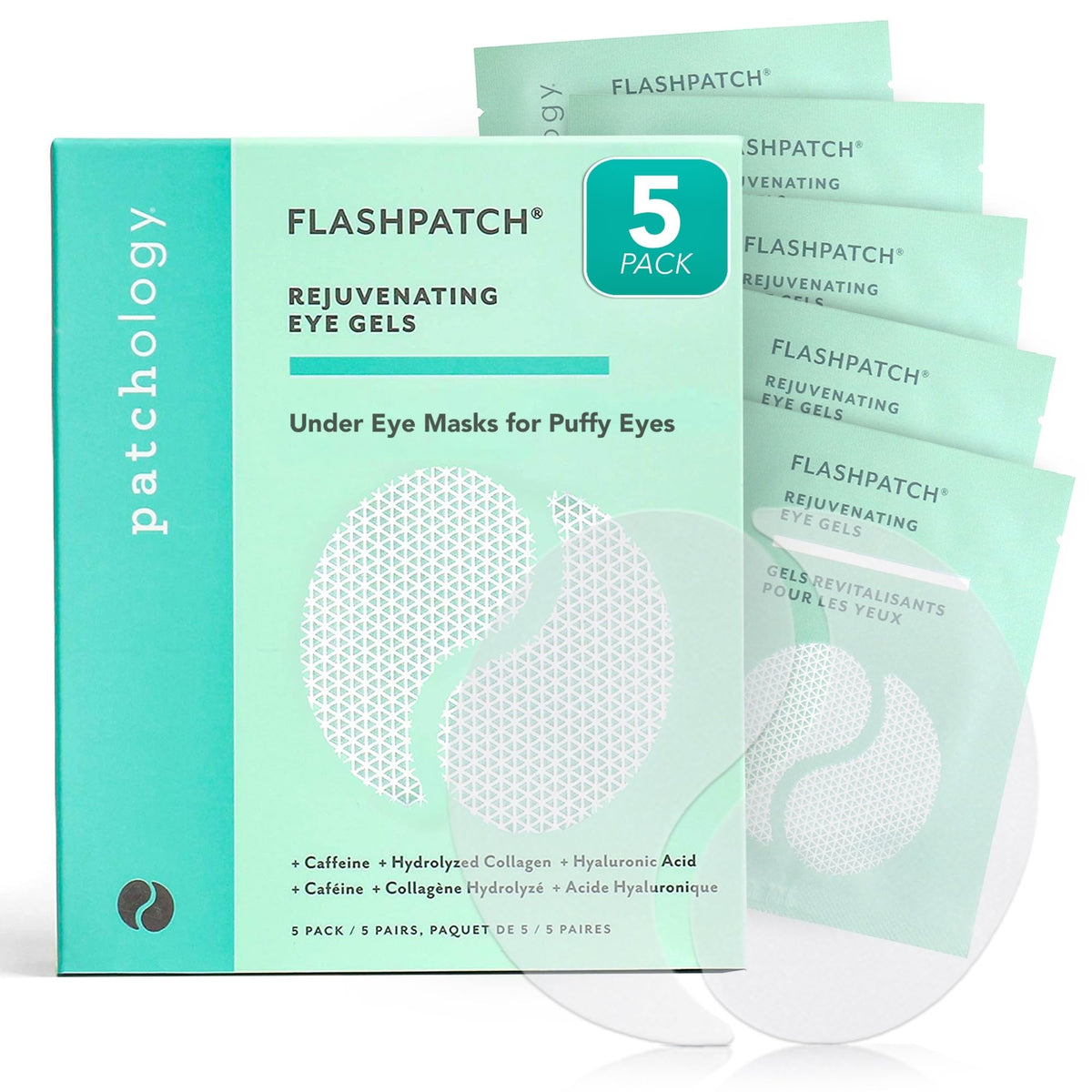 Patchology Skin Treatment Mask Flashpatch Rejuvenating Gels Puffiness