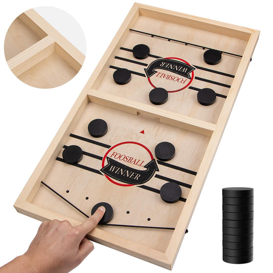DAMET Fast Sling Puck Game, Fast Sling Puck Juego, Juego de Hockey con Tirachinas, Fast Sling Puck Toy, Desktop Slingshot Board Games Toy, Ajedrez Catapulta Bumper Chess Slingshot Games Toy