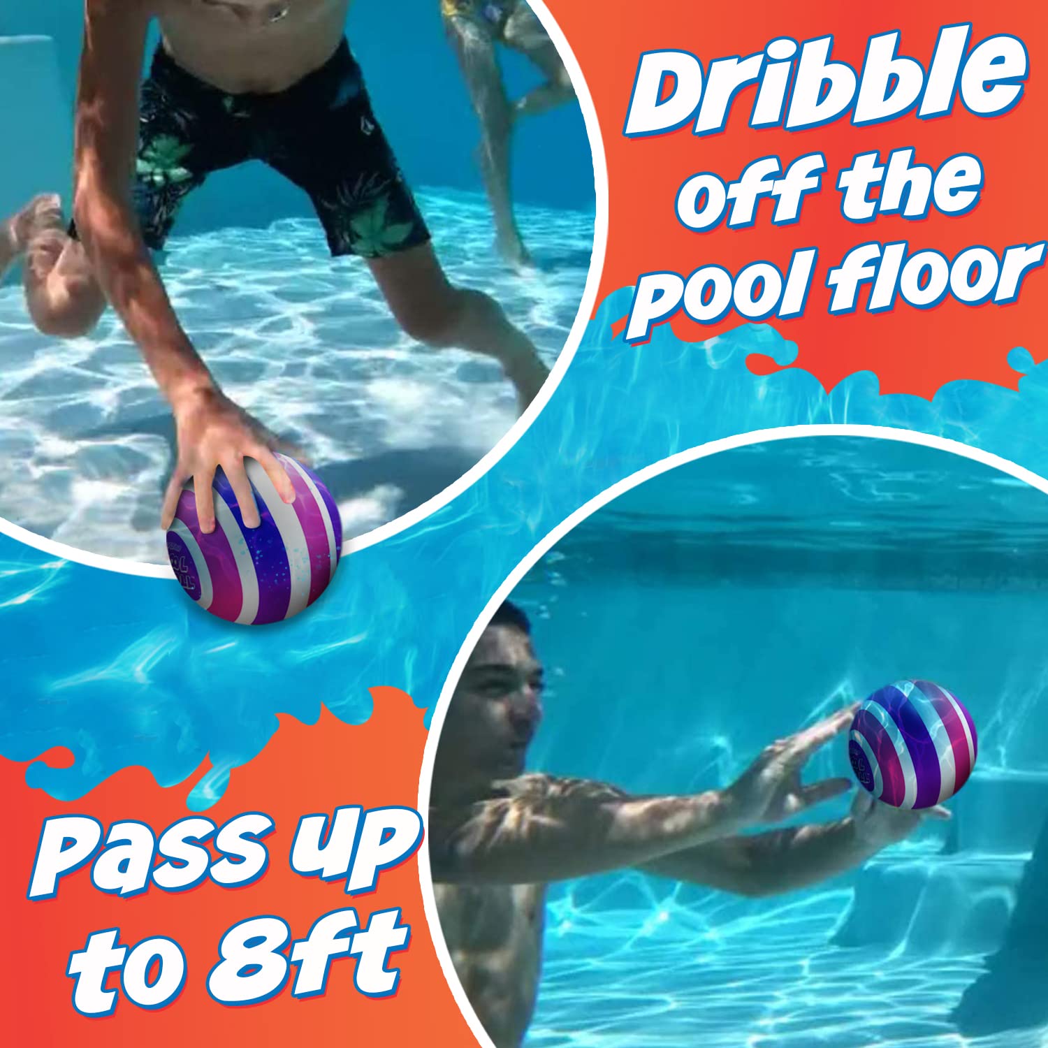 Bola de la piscina definitiva: llévela con agua para la acción submarina - Mejor 6 7 8 9 10 11 regalos de niña de 12 años para niños - Top Christmas 2022 SHOTHERS Y IDEAS PRESENTES - COOL AIRE LIBRE FAMILIA DIVERTIDO JUGUEJOS