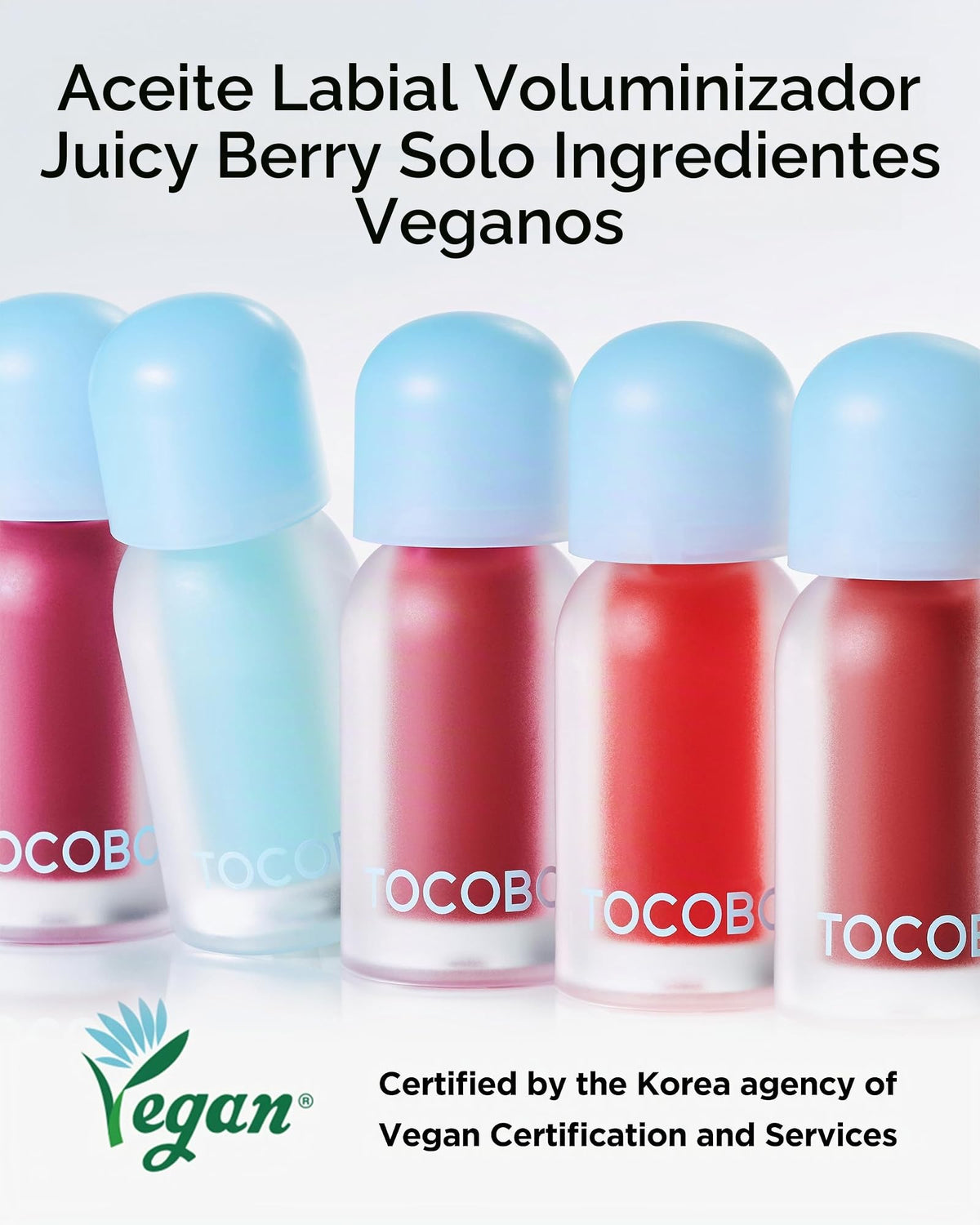 TOCOBO Juicy Berry Plumping Lip Oil 12 Cherry Ade – Aceite labial hidratante vegano coreano con aceites vegetales para un alto brillo – Fórmula no pegajosa para todos los tonos de piel, 4g