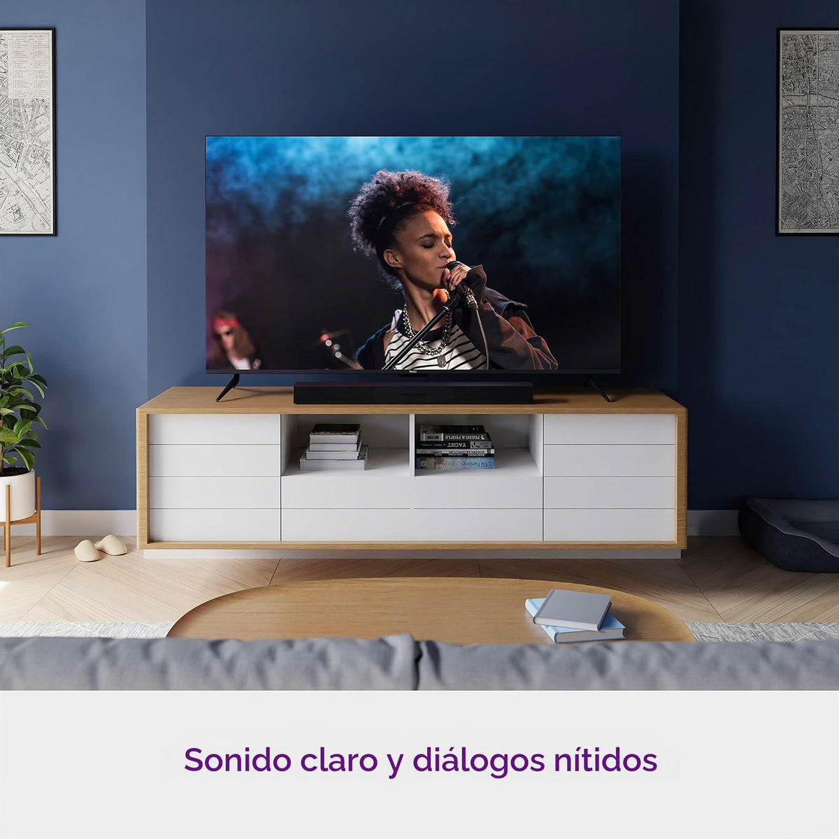 Barra de Sonido Roku Inalámbrica Negro con Sonido Estéreo Mejorado Reacondicionada