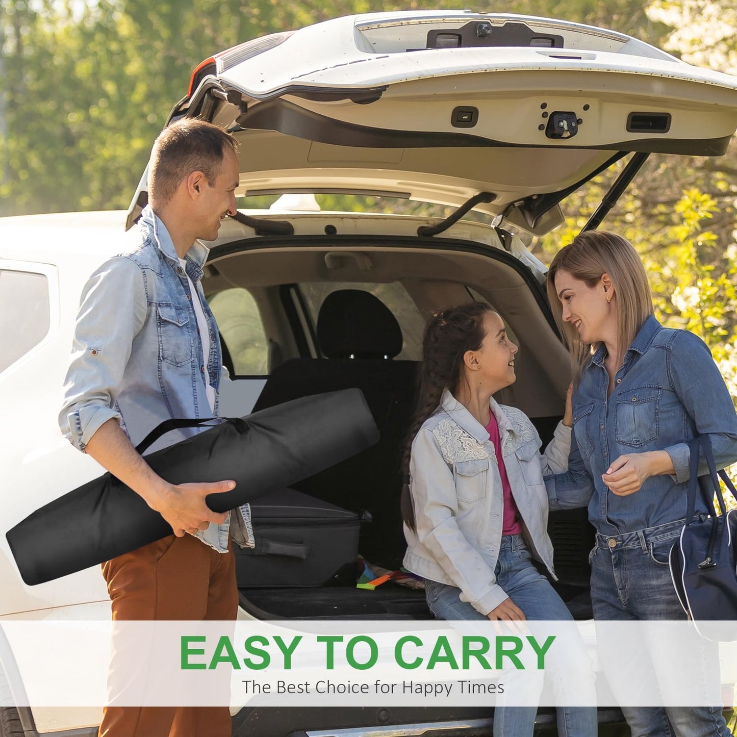 KdWiHVv - visualización de proyector portátil de 120 Pulgadas para Interiores y Exteriores, visualización de proyector 16:9 HD 4K sin Arrugas, visualización de película Ligera con Bolsa de Transporte