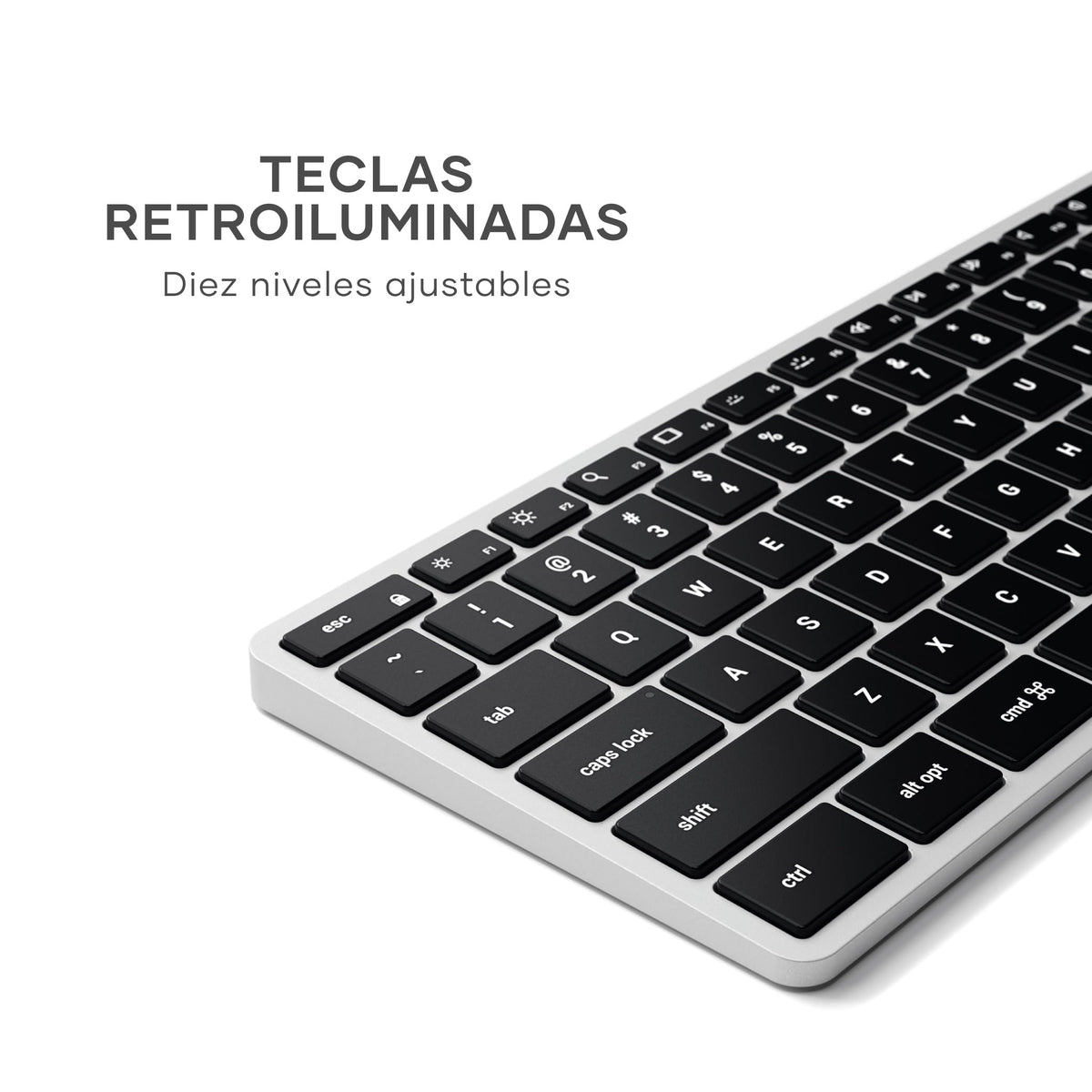 Teclado Bluetooth Satechi Plata Retroiluminado Slim X3