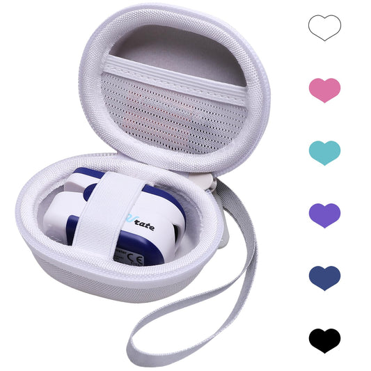 Funda para oxímetro de pulso blanco para Zacurate, Innovo, Vibeat, iHealth, Santamedical, oxímetro de pulso para niños, monitor de saturación de oxígeno en sangre (solo caso)