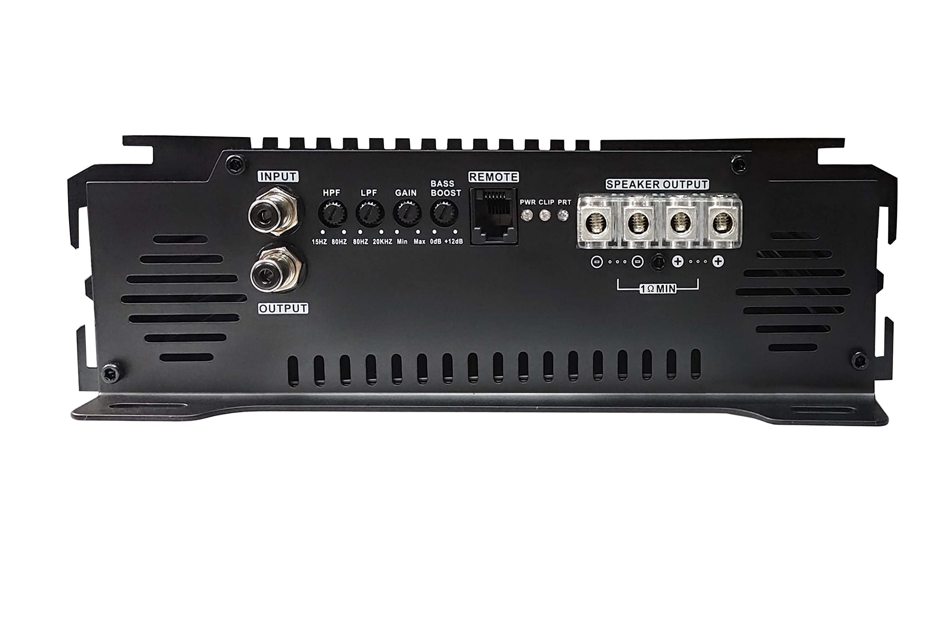Gravity Audio E5000.1D Warzone 5000W True RMS Amplificador de coche clase D Amp 1/2/4 Ohm estable con subcontrol remoto con paquete de garantía de reemplazo completo de 1 año