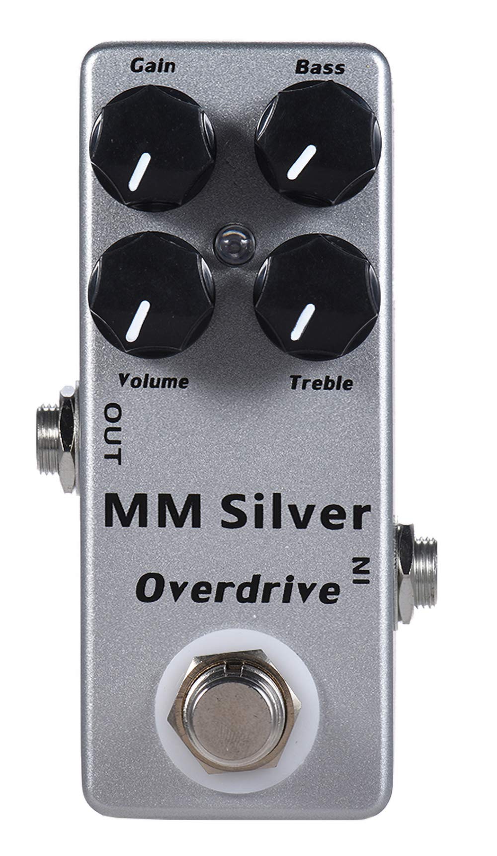 Pedal de Efecto Guitarra Eléctrica YMUZE Moskyaudio Mini Plateado Overdrive