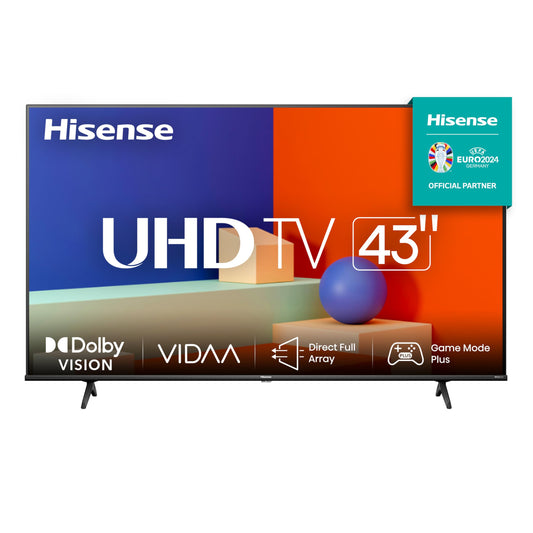 Hisense Pantalla LED 4K de 43" 43A6KV Vidaa TV (2023)
