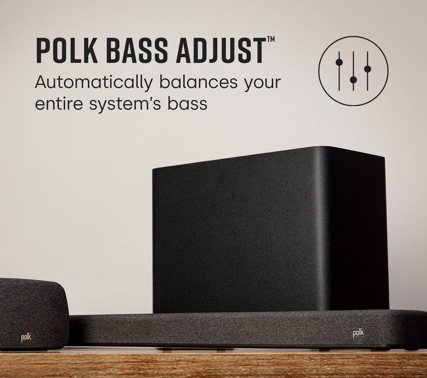 Polk Audio PBFX - Subwoofer inalámbrico de 7 pulgadas, estilo Subwoofer de reacción, negro, compatible con Amazon Alexa, garantía limitada