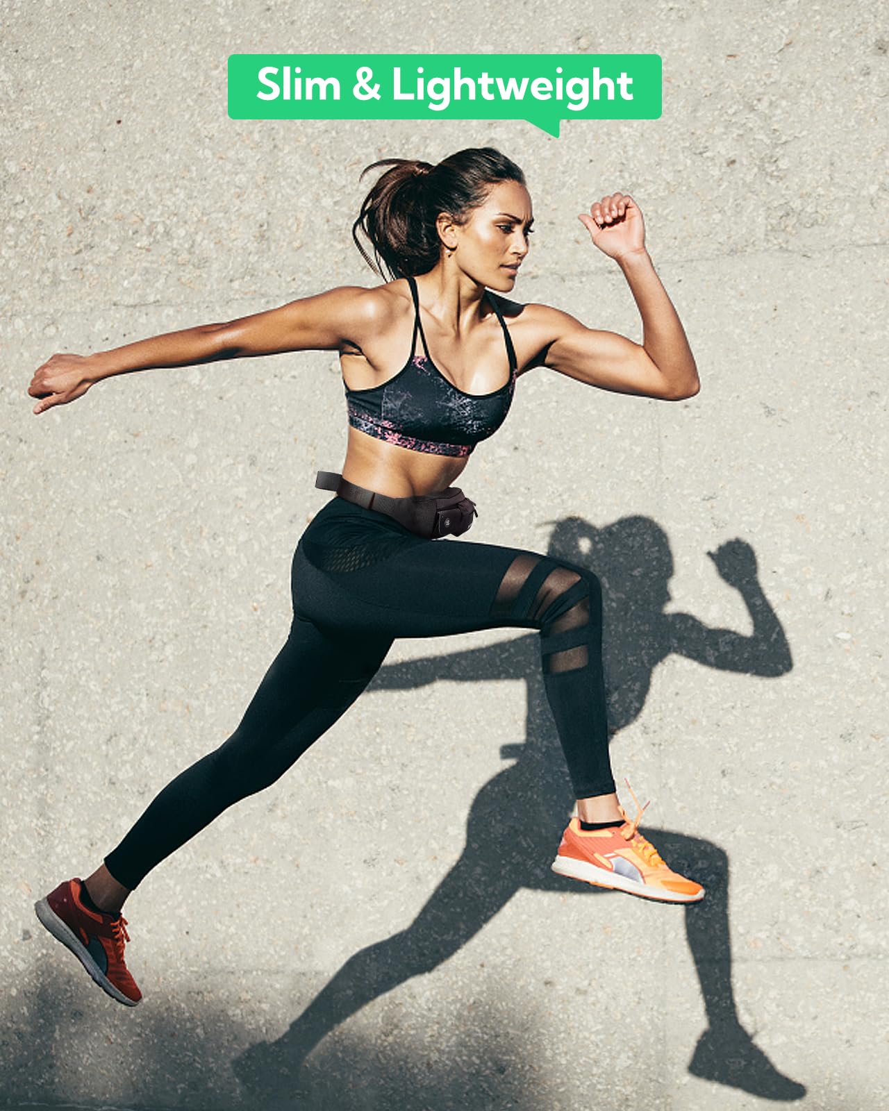 Riñonera WATERFLY delgada Resistente al Agua para Ciclismo y Running Hombre Mujer