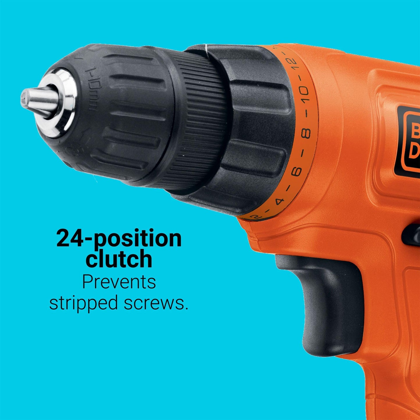 BLACK+DECKER 20 V MAX* POWERECONNECT Taladro/desarmador inalámbrico + 30 piezas. Kit (LD120VA).