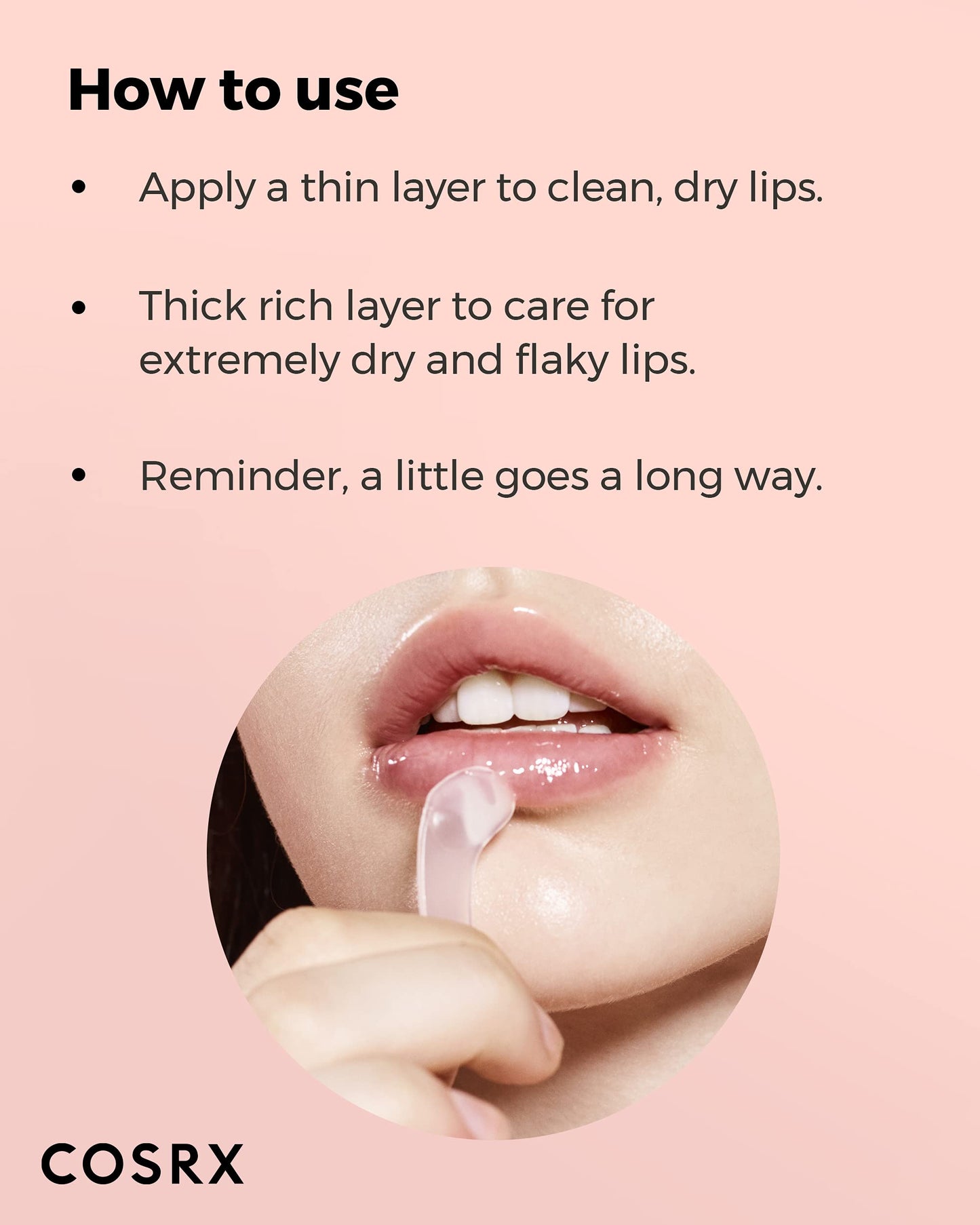 COSRX Humentante de labios con manteca de karité y ceramida de origen natural. Brinda una humectación rica y profunda.