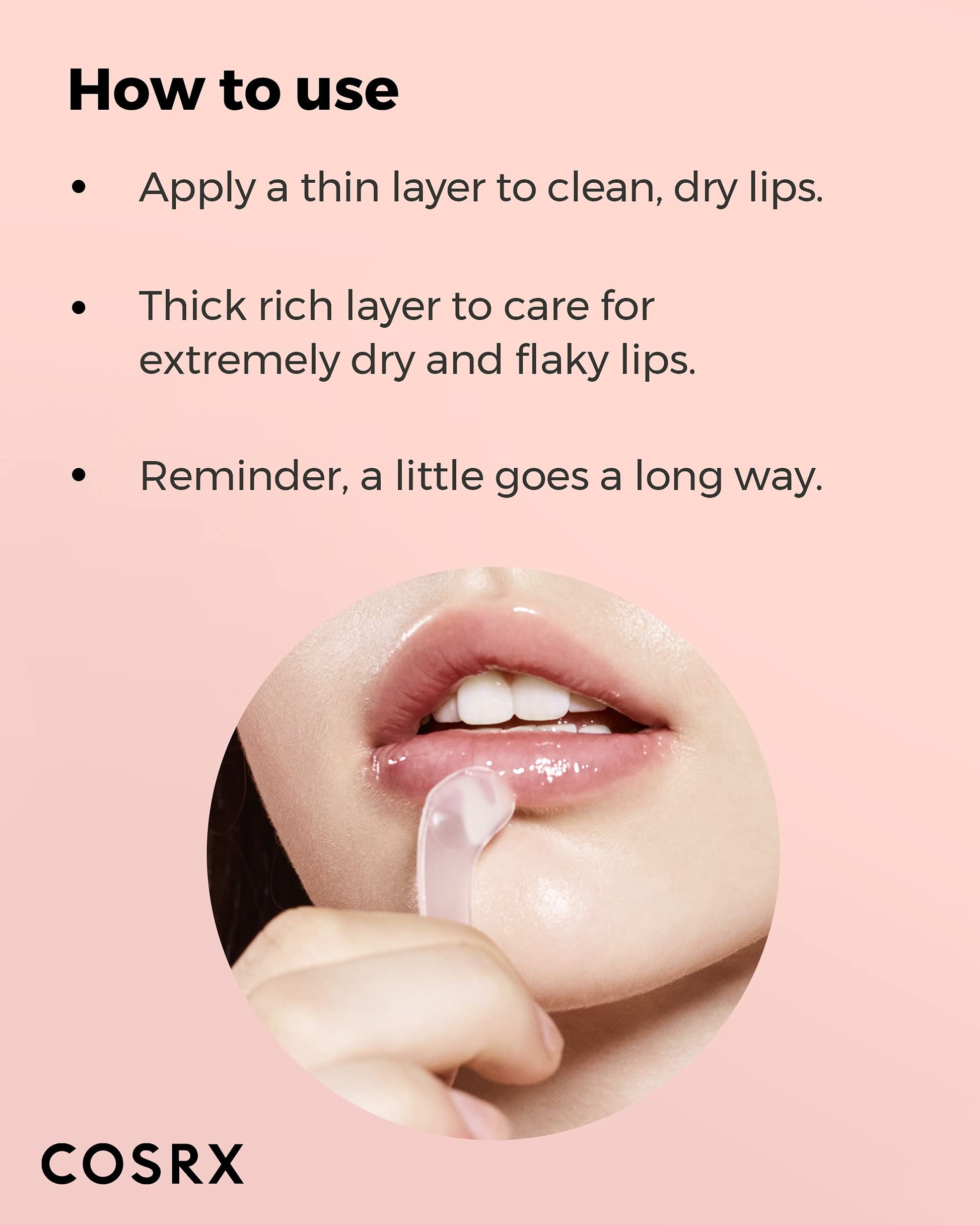 COSRX Humentante de labios con manteca de karité y ceramida de origen natural. Brinda una humectación rica y profunda.