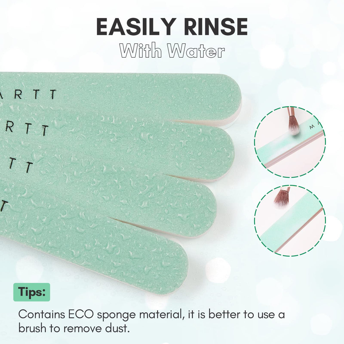 MAKARTT 10pcs Fine Nail Buffer File Polisher Smooth and Shiny Nail Buffer for Natural Nails Cushion Nail File 400 and 6000 Grit, F-10