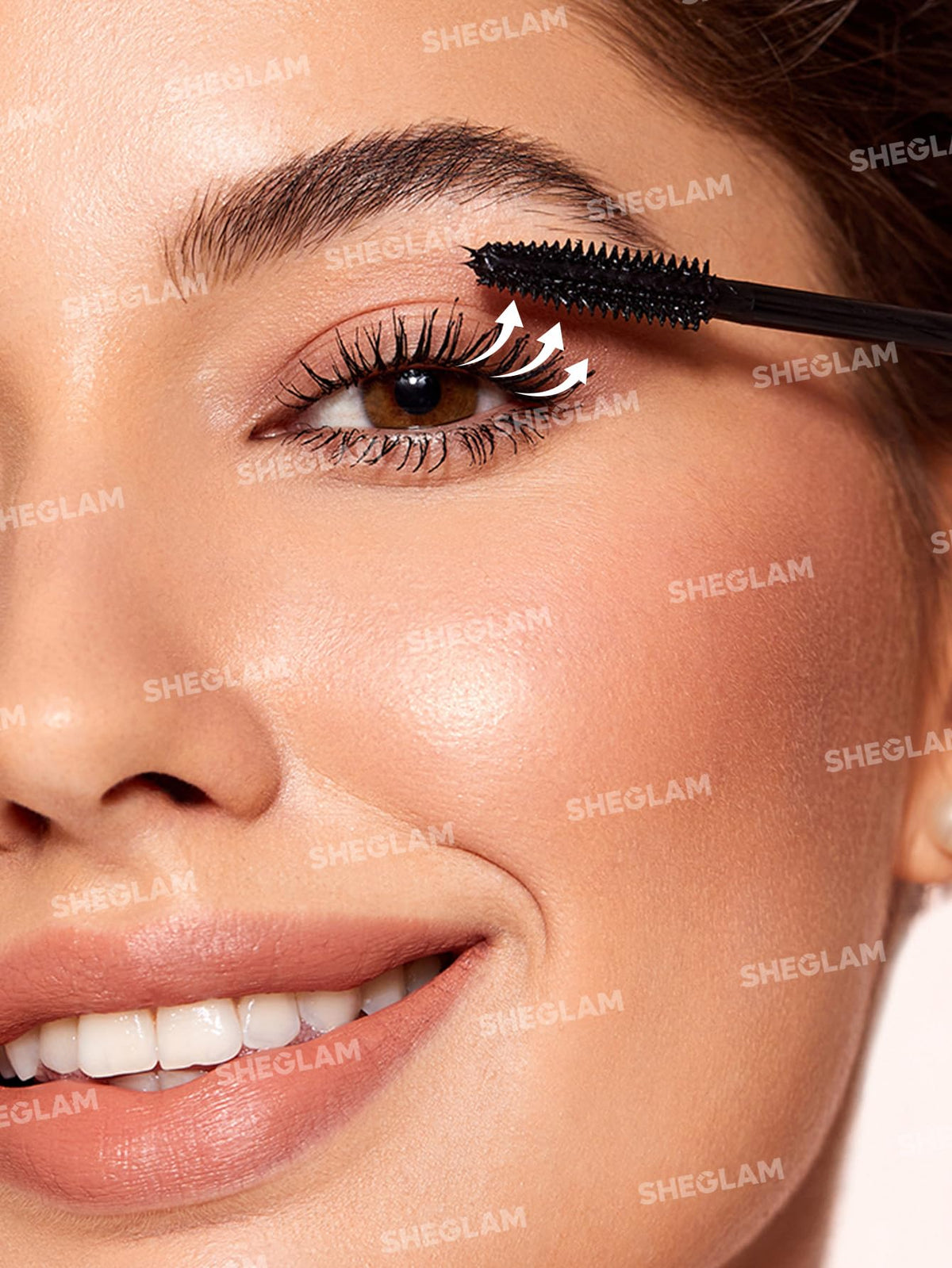 SHEGLAM Máscara De Pestañas Voluminizadora Flutter Wink, Extensiones De Pestañas, Tubo, Longitud Y Elevación, Color Negro