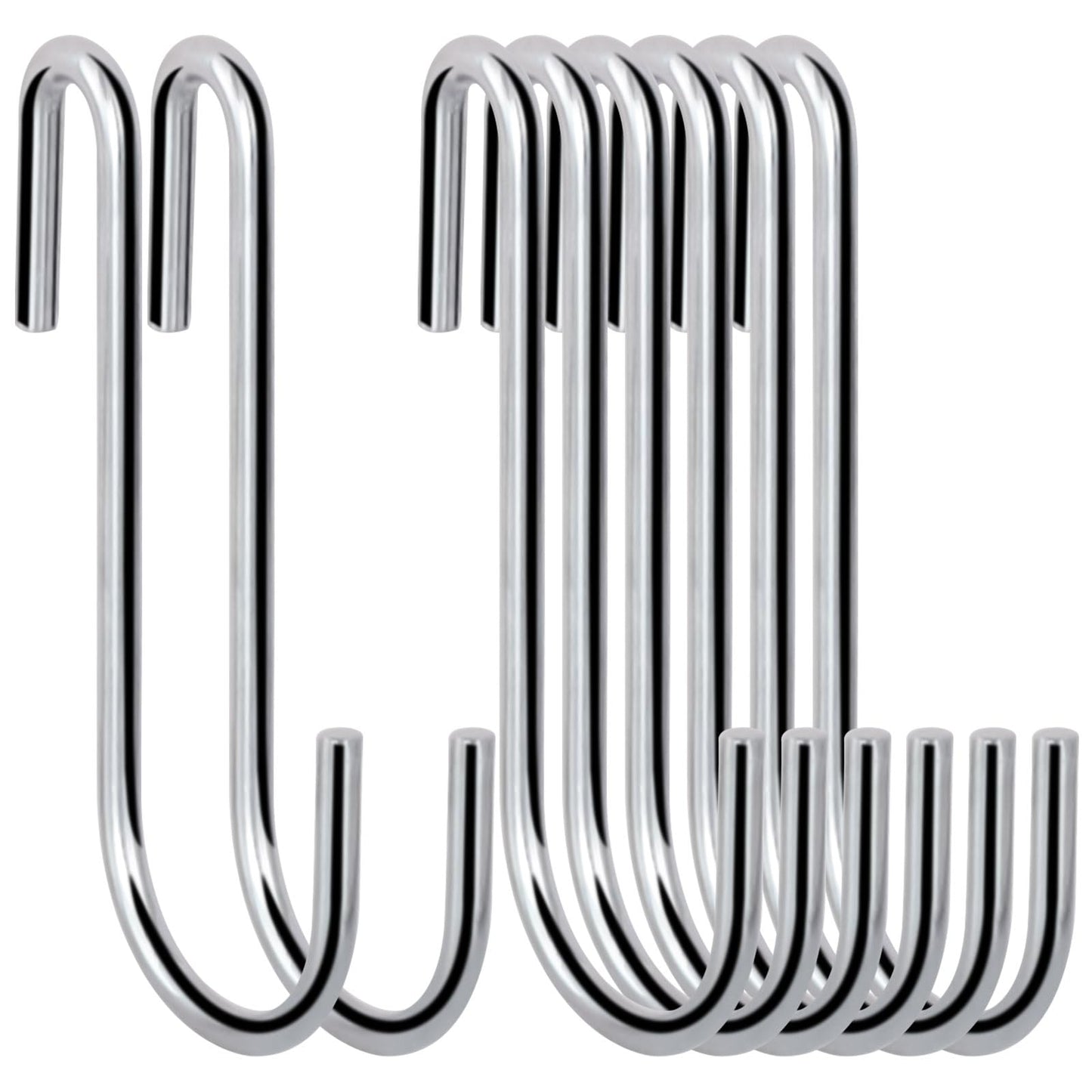Ganchos en S ESFUN Resistentes 3 Pulgadas para Utensilios de Cocina y Ollas