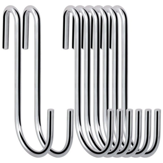 Ganchos en S ESFUN Resistentes 3 Pulgadas para Utensilios de Cocina y Ollas