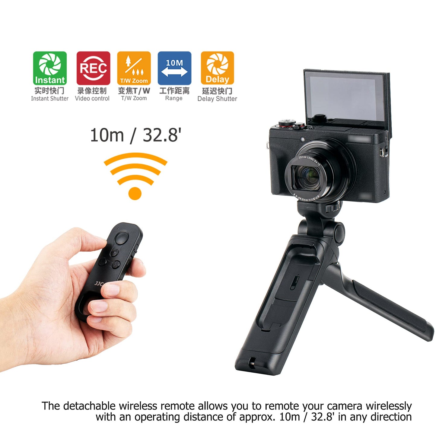 Trípode de Video Inalámbrico Bluetooth para Canon EOS y PowerShot con Agarre Remoto