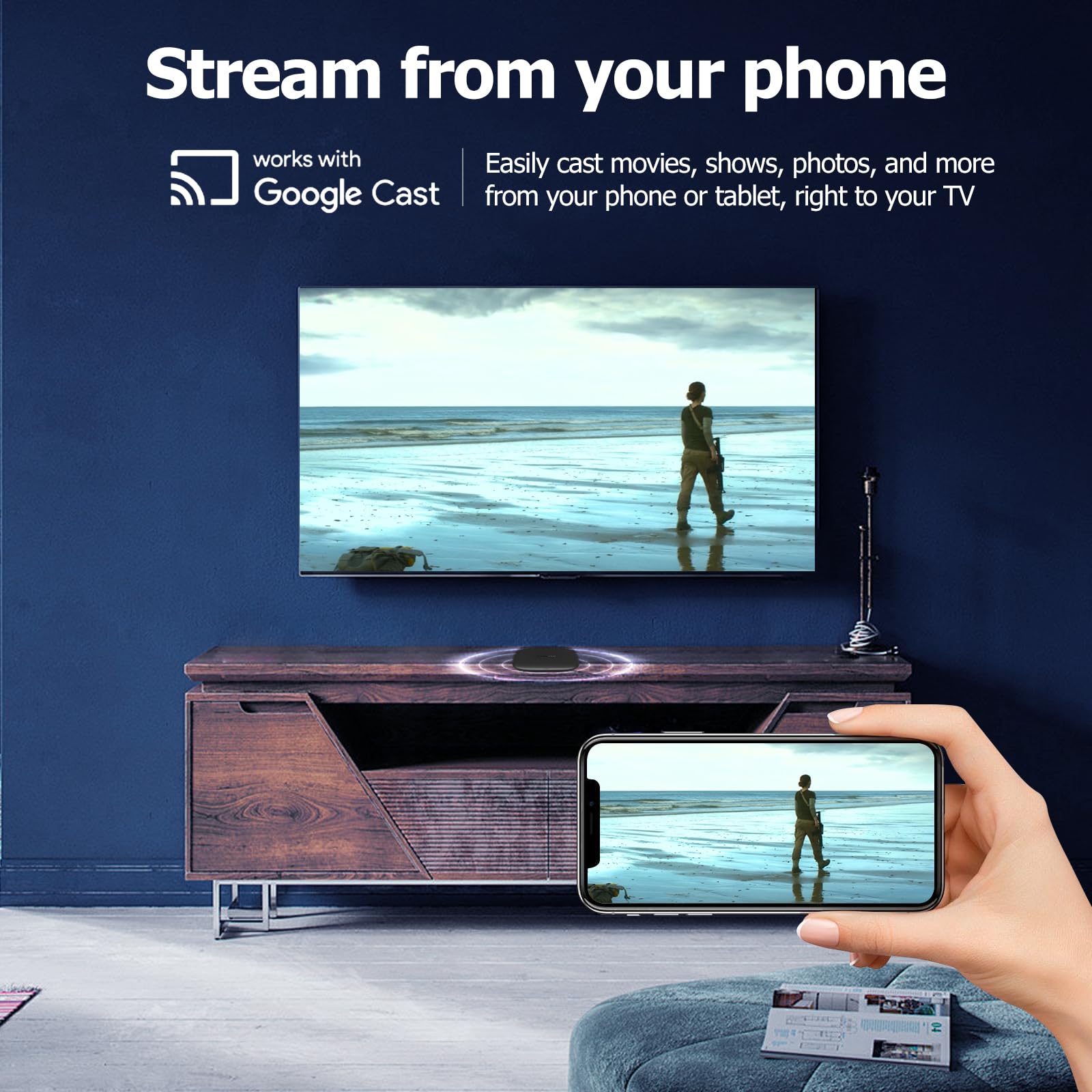 TV Box Xiaomi 3rd Gen 4K UHD Google TV 32GB Negro Streaming Rápido Compacto Potente