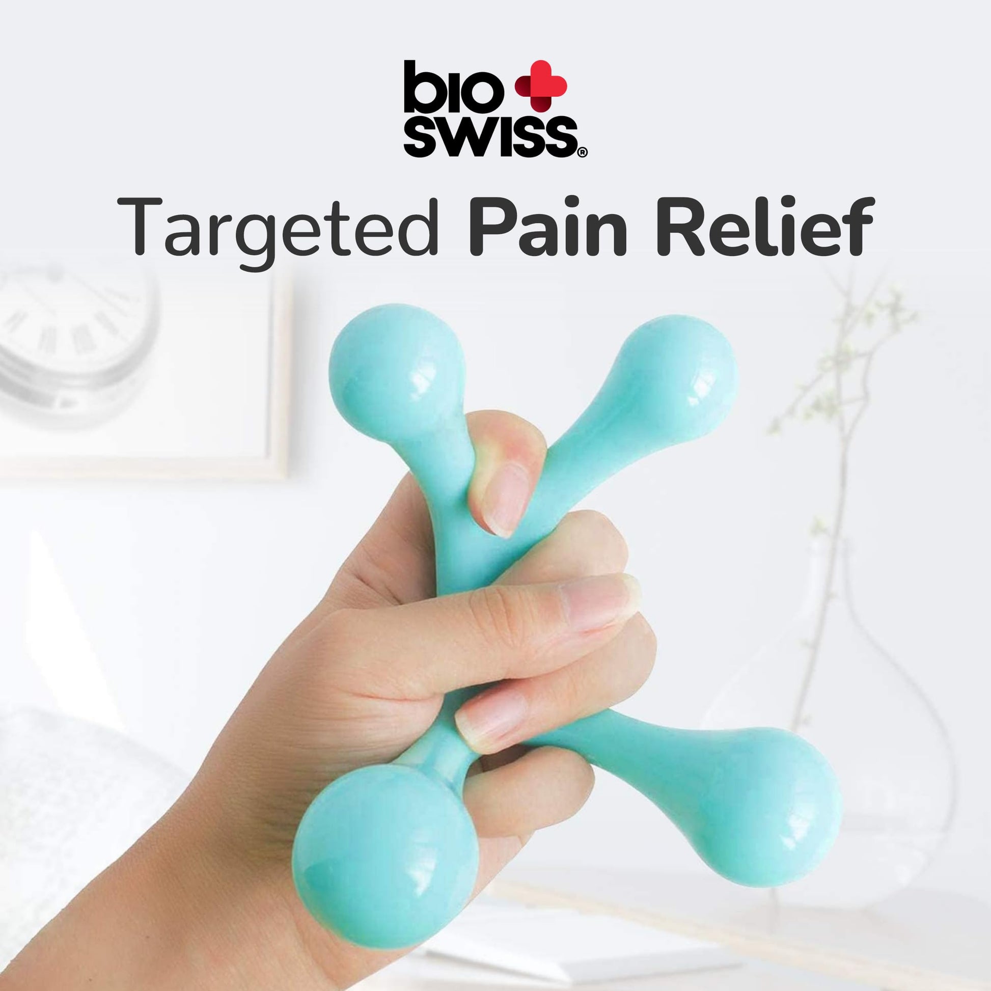Bioswiss Wellness Relaxing Soother and 4 Point Therapeutic Massager Duo 2 Pack