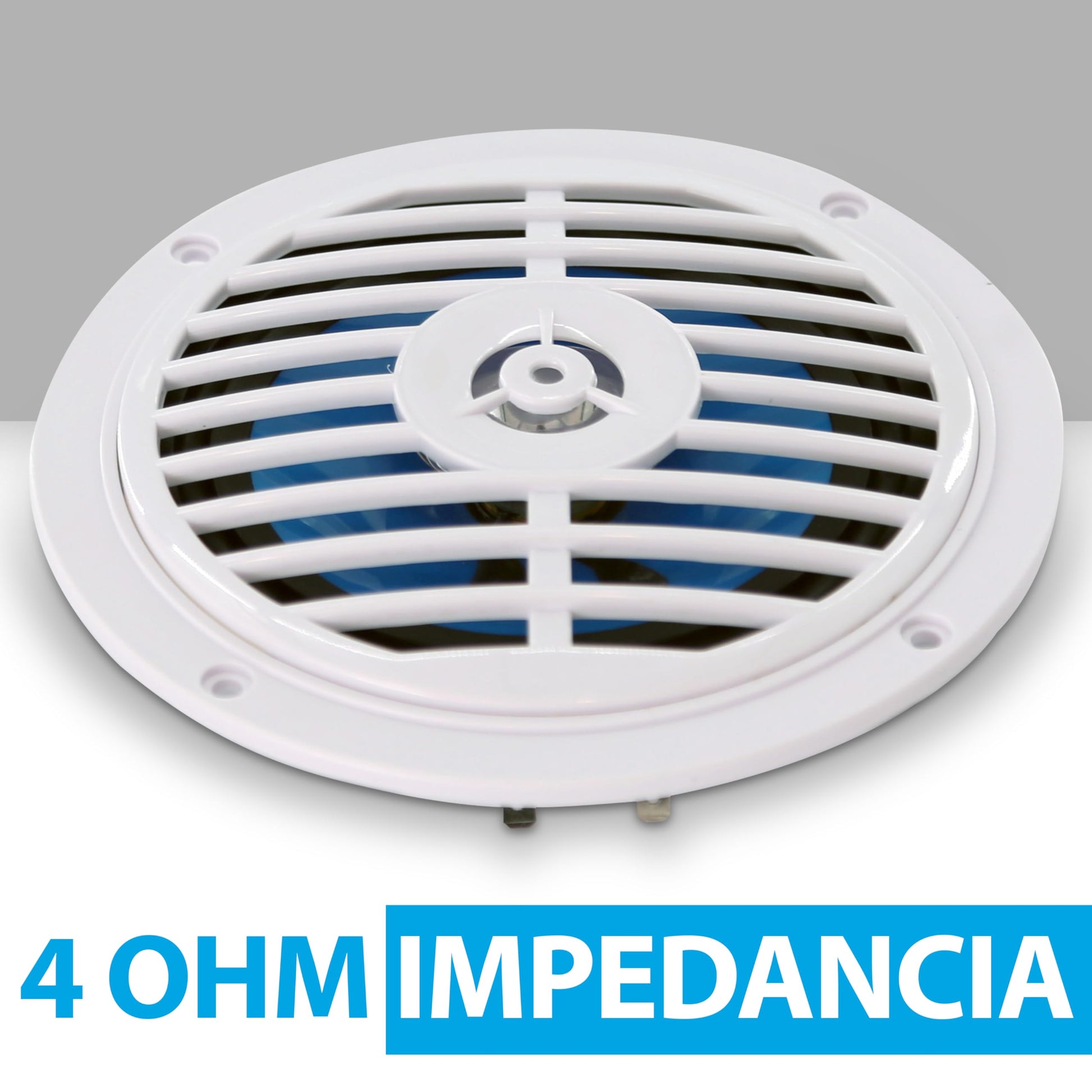 Pyle Bocinas Marinas 5.25 Pulgadas 100 Vatios, 2 Vías, Altavoces para Exteriores, Impermeables y Resistentes, Cono Policarbonato, Borde de Tela, 1 Par