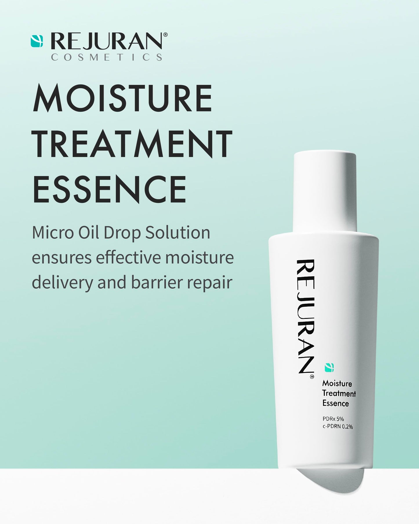 REJURAN ® Moisture Treatment Essence, c-PDRN® - Suero hidratante facial para una hidratación duradera y un refuerzo de la barrera cutánea con PDRx (2,46 fl oz)
