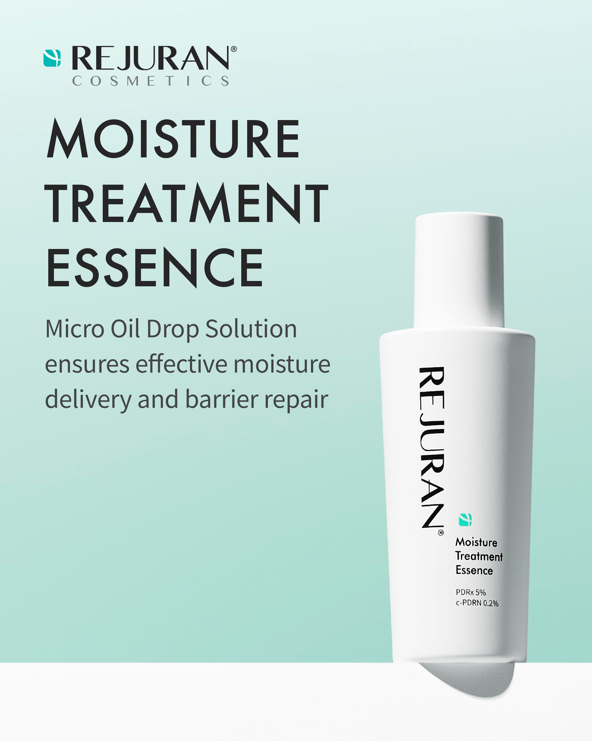 REJURAN ® Moisture Treatment Essence, c-PDRN® - Suero hidratante facial para una hidratación duradera y un refuerzo de la barrera cutánea con PDRx (2,46 fl oz)